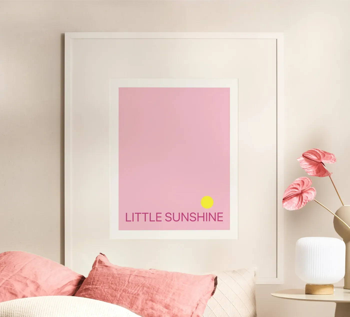 Piccolo sole rosa poster da Sunshine Design