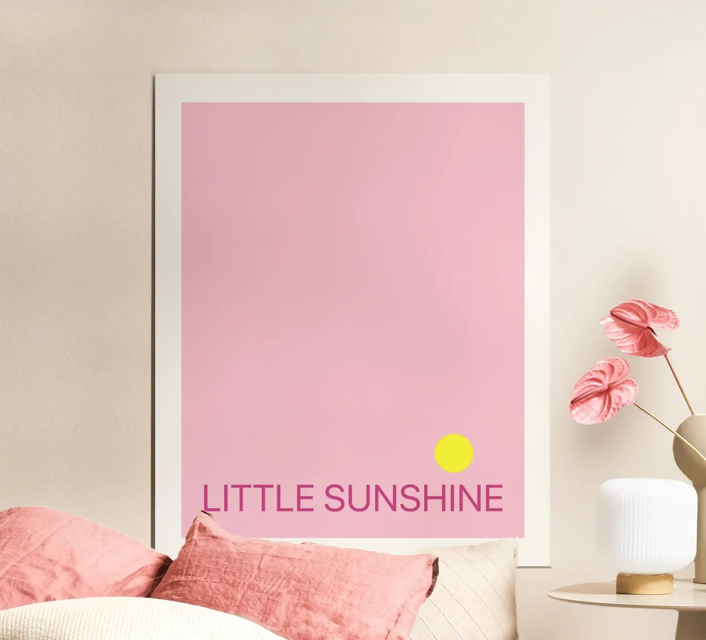 Piccolo sole rosa poster da Sunshine Design