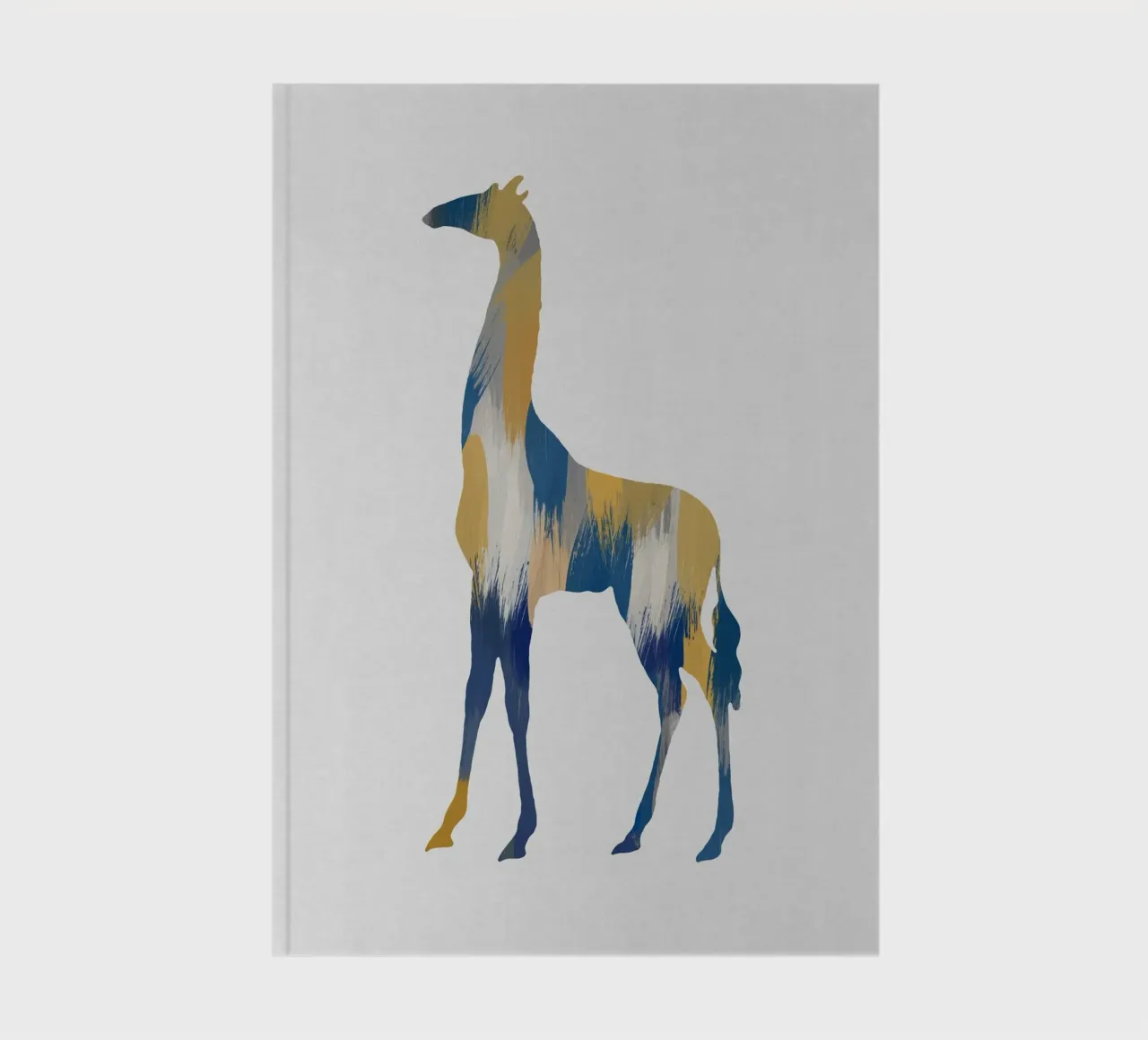 Girafe bleue et jaune carnet de notes de Orara Studio