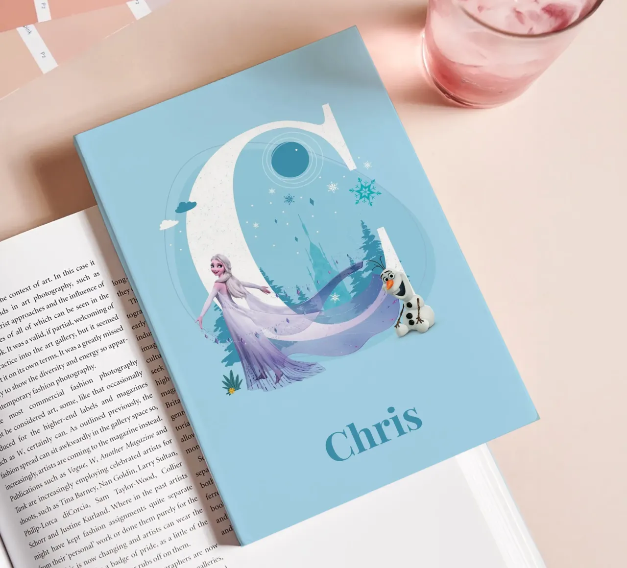 Frozen Elsa & Olaf - Letter C with name notebook by Frozen