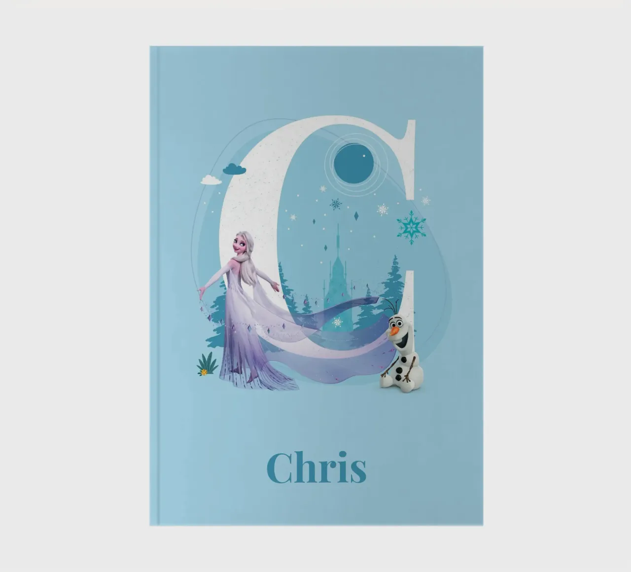 Frozen Elsa & Olaf - Letter C with name notebook by Frozen