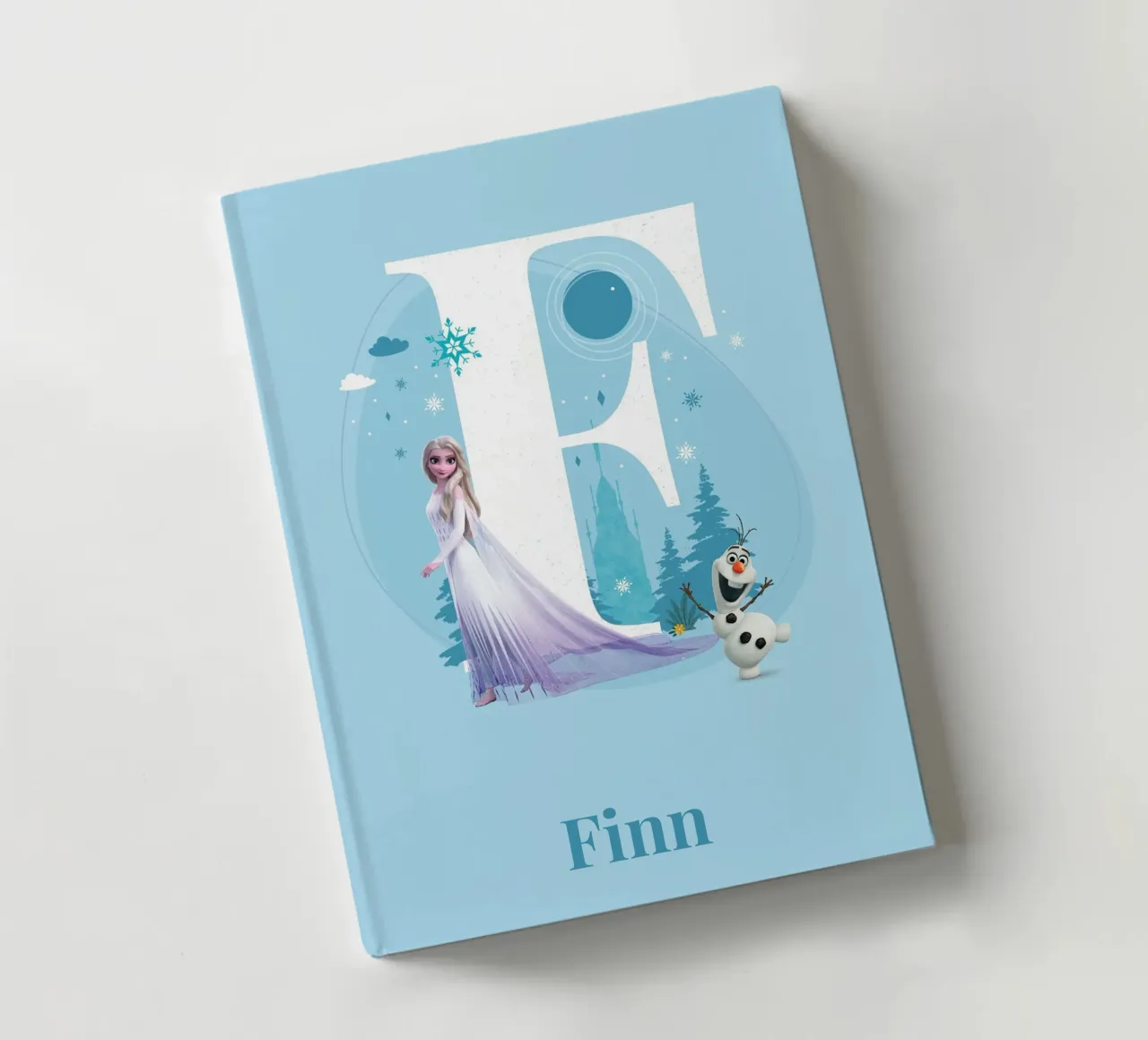 Frozen Elsa & Olaf - Letter F with name notebook by Frozen