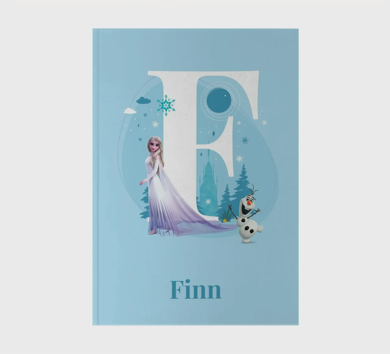 Frozen Elsa & Olaf - Letter F with name notebook by Frozen