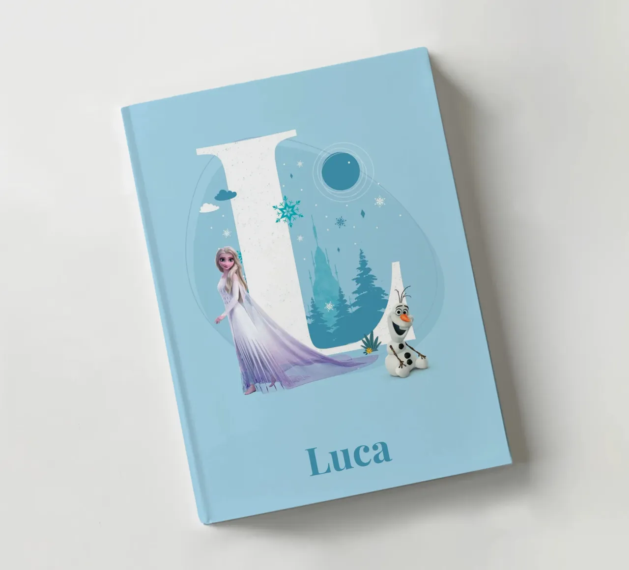 Frozen Elsa & Olaf - Letter L with name notebook by Frozen