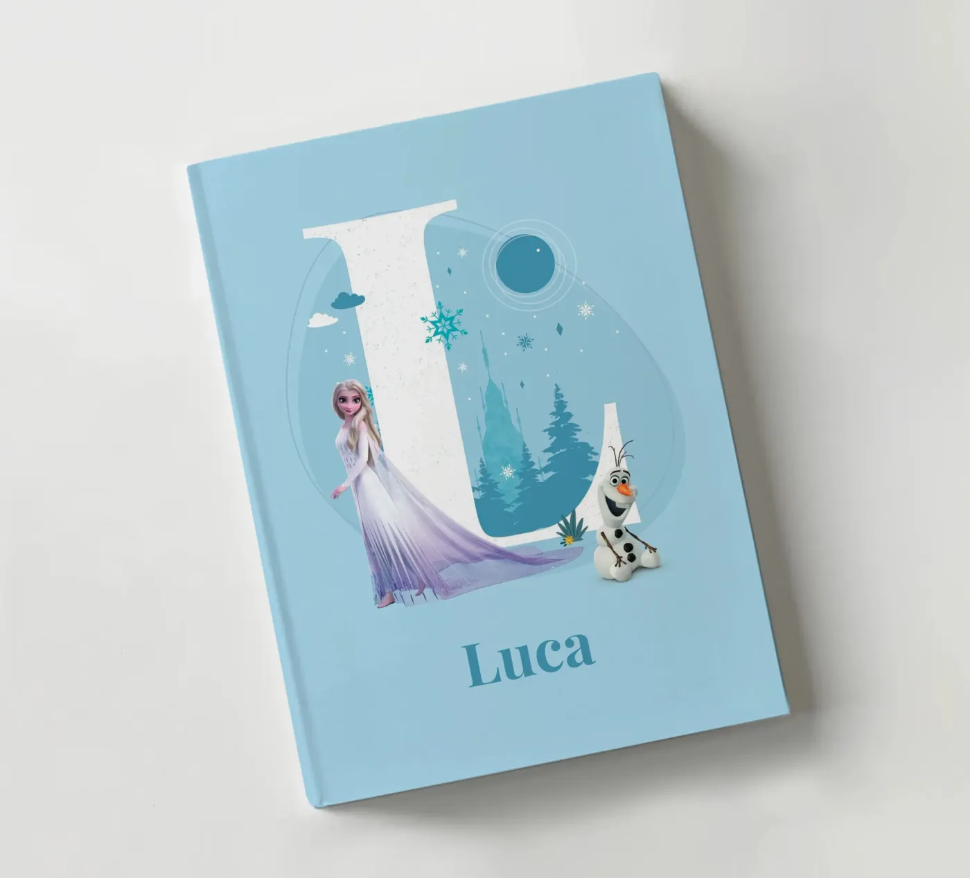 Frozen Elsa & Olaf – Buchstabe L mit Namen Notizbuch von Frozen