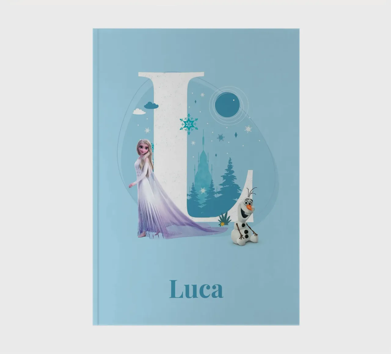 Frozen Elsa & Olaf - Letter L with name notebook by Frozen