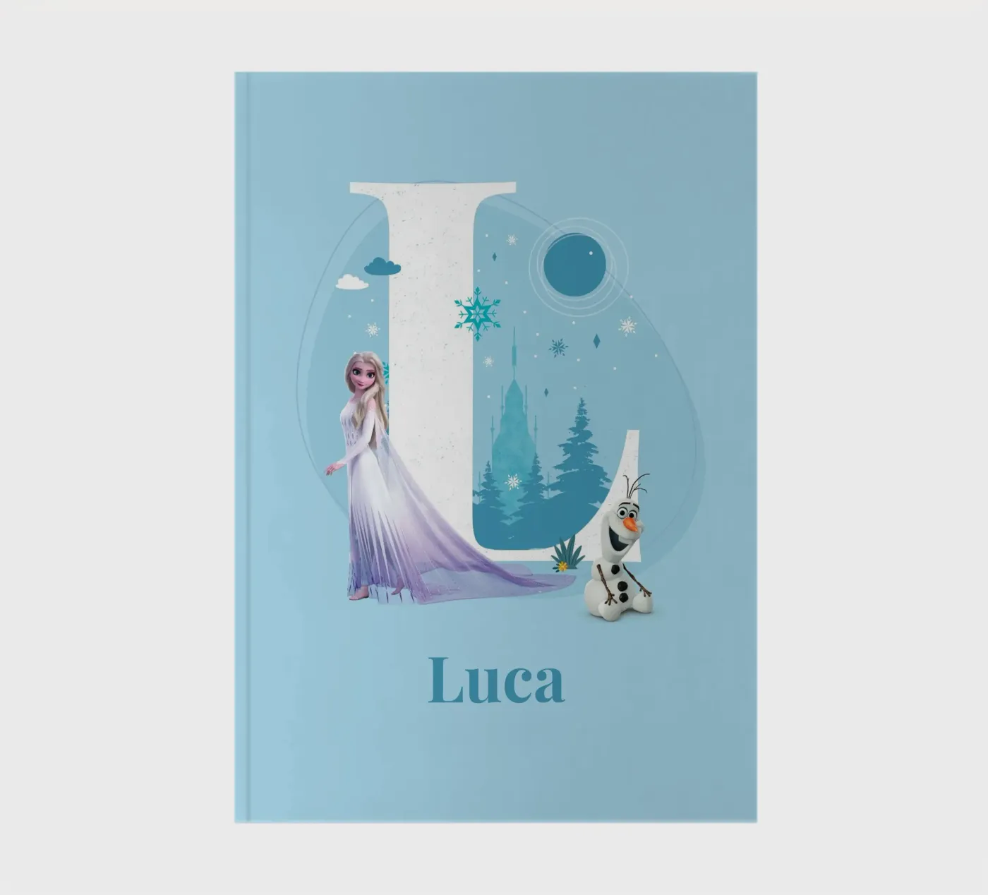 Frozen Elsa & Olaf – Buchstabe L mit Namen Notizbuch von Frozen