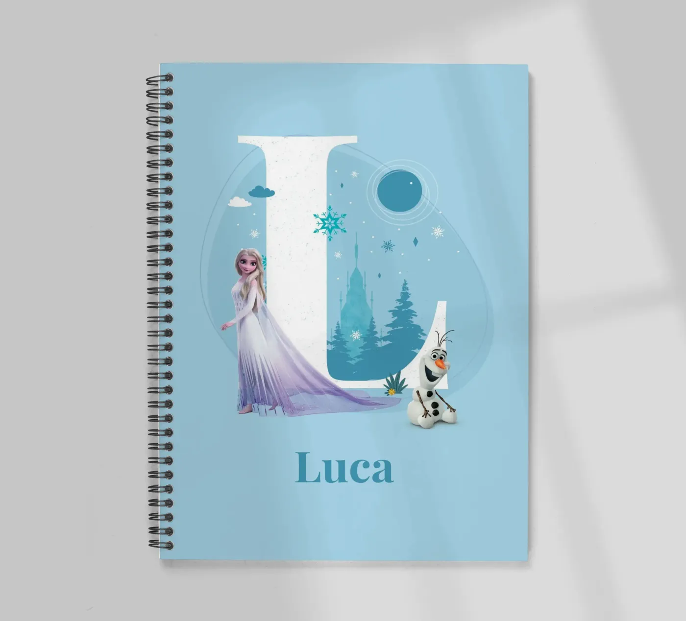 Frozen Elsa & Olaf – Buchstabe L mit Namen Ringbuch von Frozen