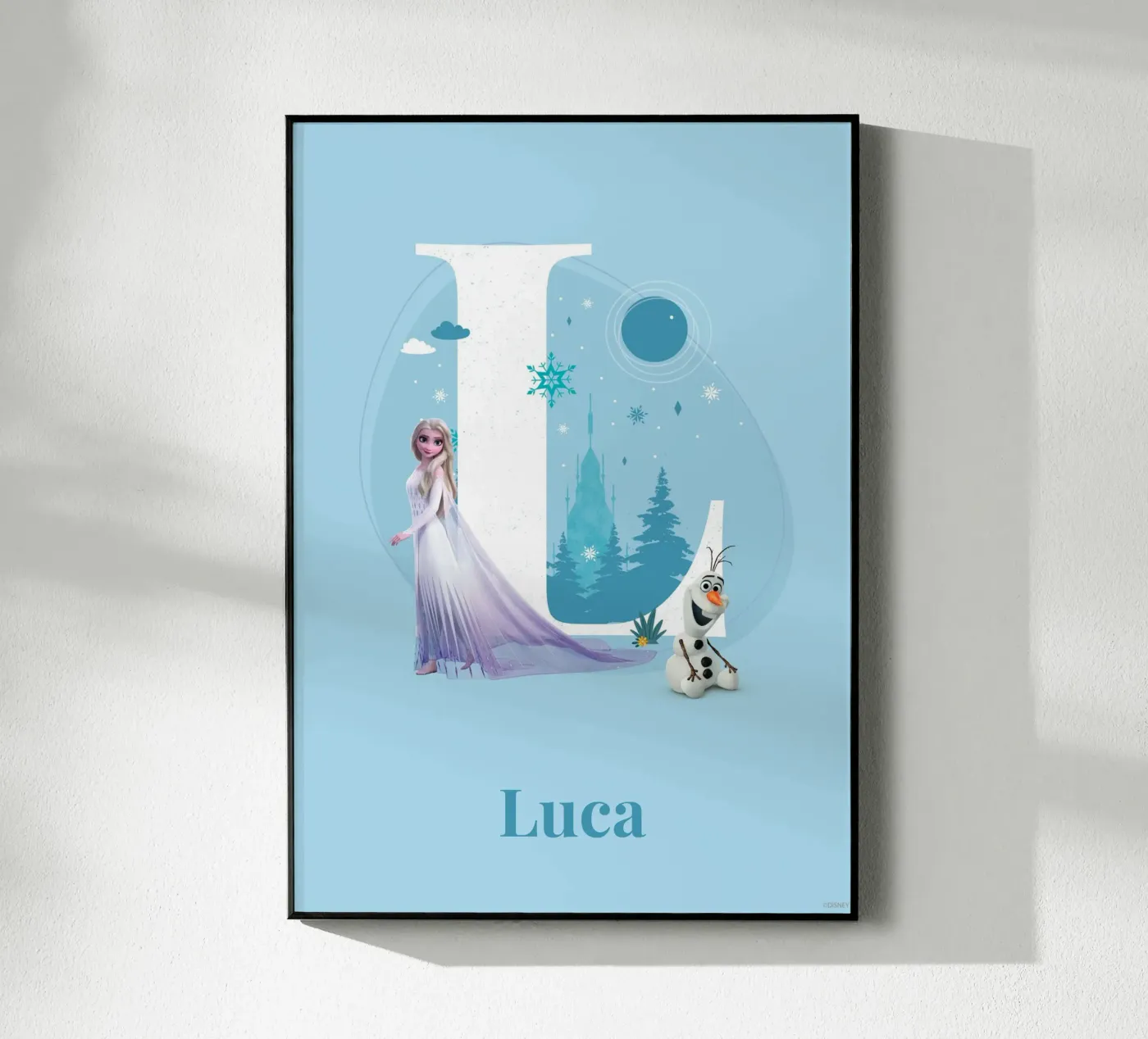 Frozen Elsa & Olaf – Buchstabe L mit Namen Acryl-Glas von Frozen