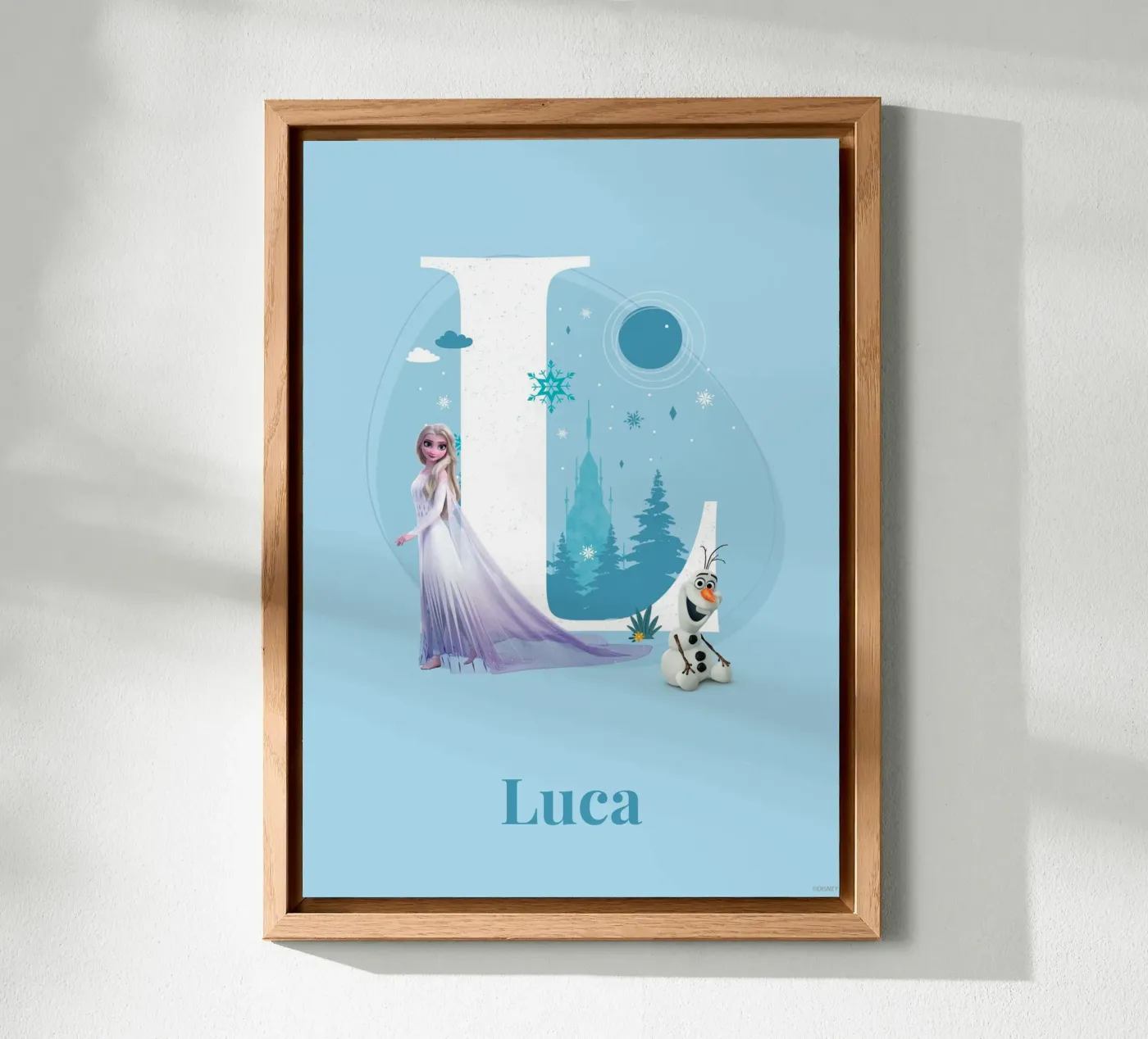 Frozen Elsa & Olaf – Buchstabe L mit Namen Forex-Platte von Frozen
