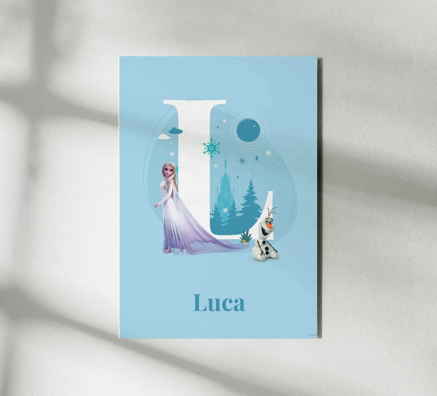 Frozen Elsa & Olaf – Buchstabe L mit Namen Forex-Platte von Frozen