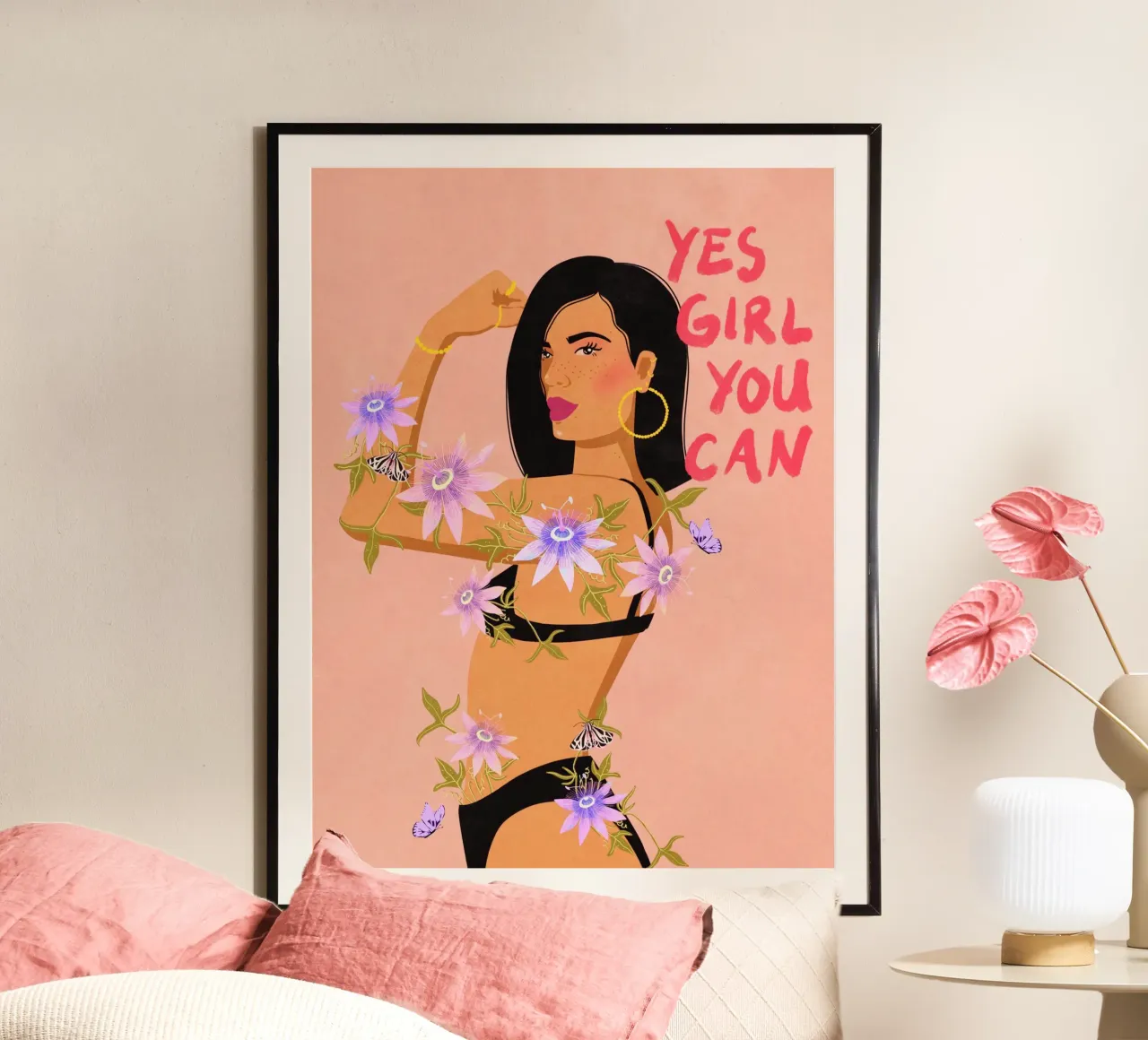 Yes Girl you can poster de Illustration Raissa Oltmanns