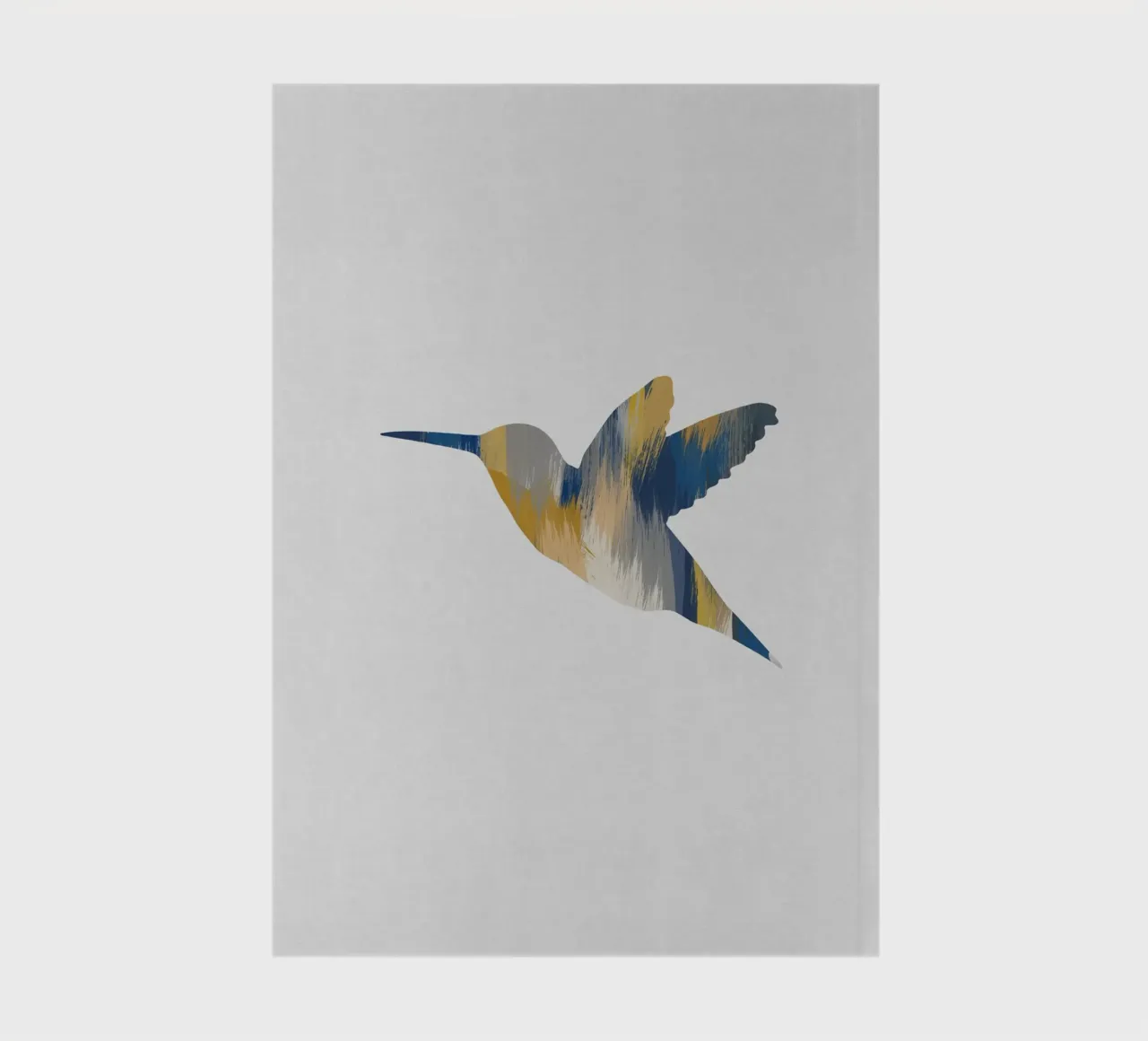 Colibri bleu et jaune I carnet de notes de Orara Studio