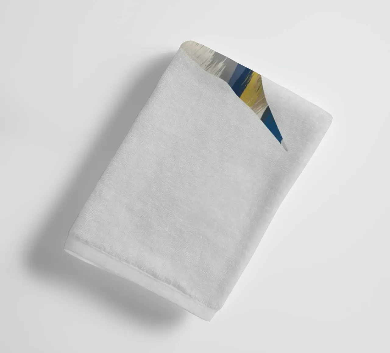 Colibri bleu et jaune I serviette de bain de Orara Studio