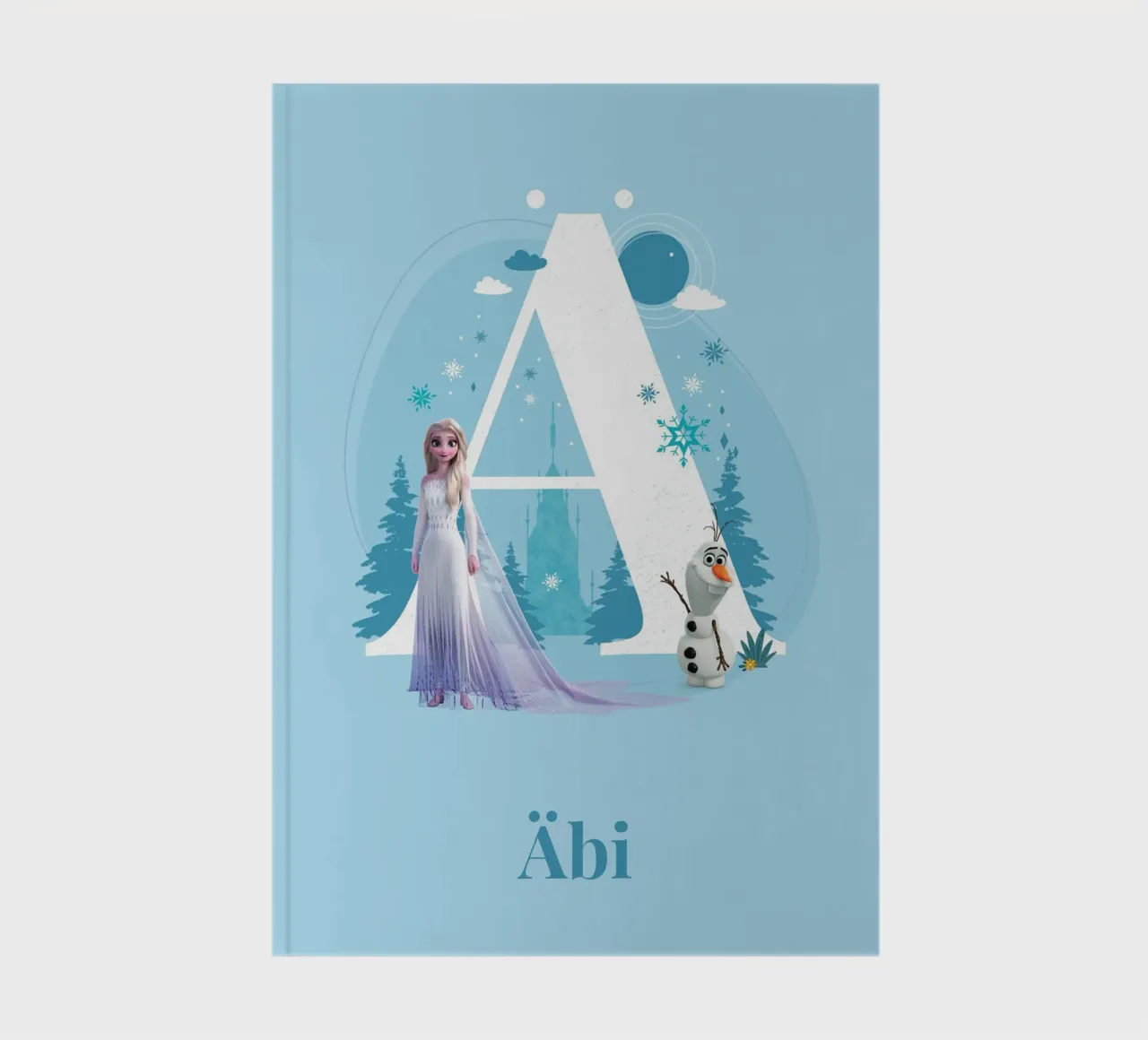 Frozen Elsa & Olaf - Letter Ä with name notebook by Frozen