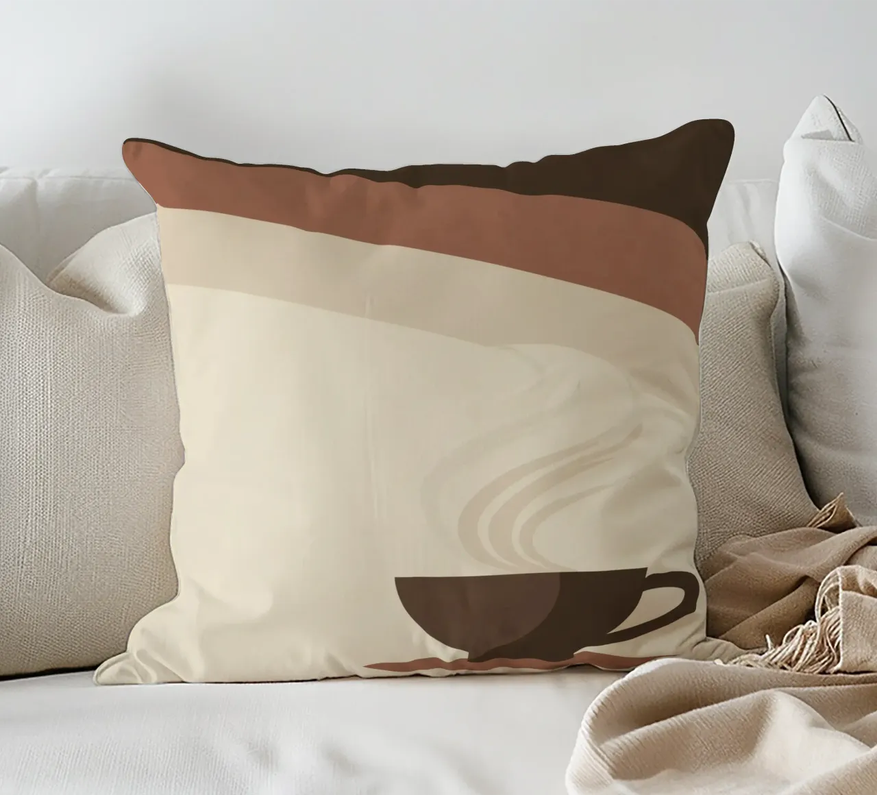 Tazza di caffè in stile retrò cuscino da Aralyn