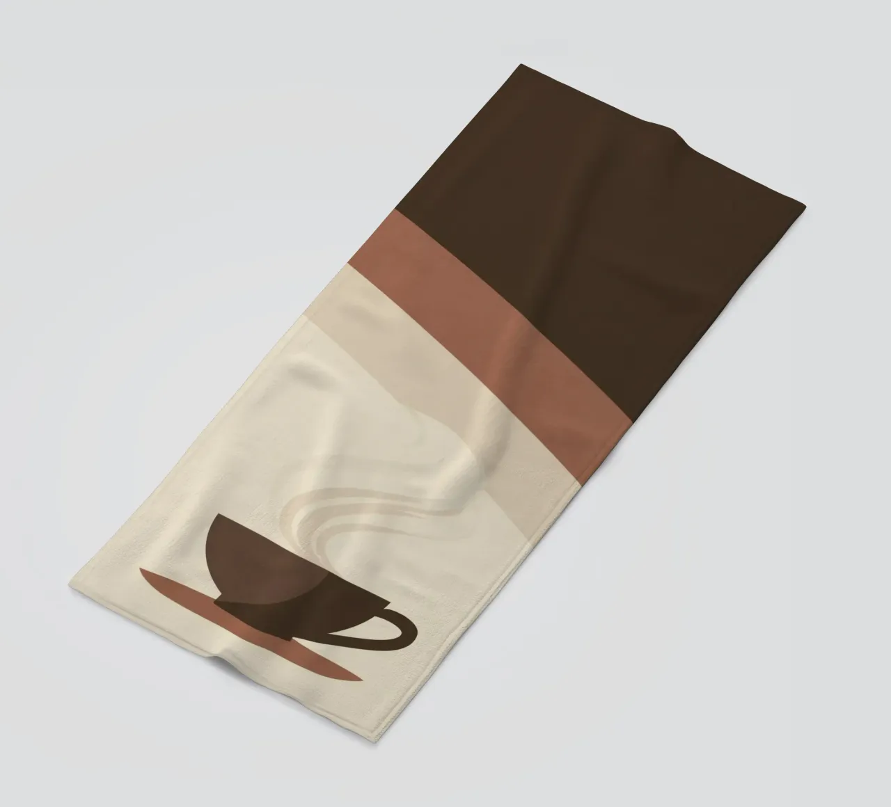 Tazza di caffè in stile retrò telo mare da Aralyn