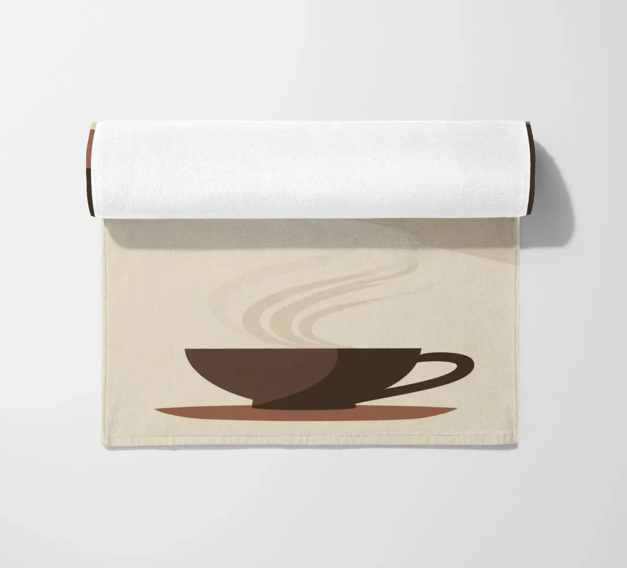 Tazza di caffè in stile retrò telo mare da Aralyn