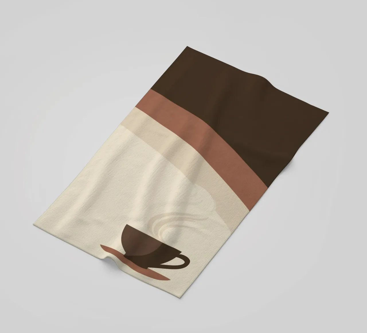 Tazza di caffè in stile retrò telo mare da Aralyn