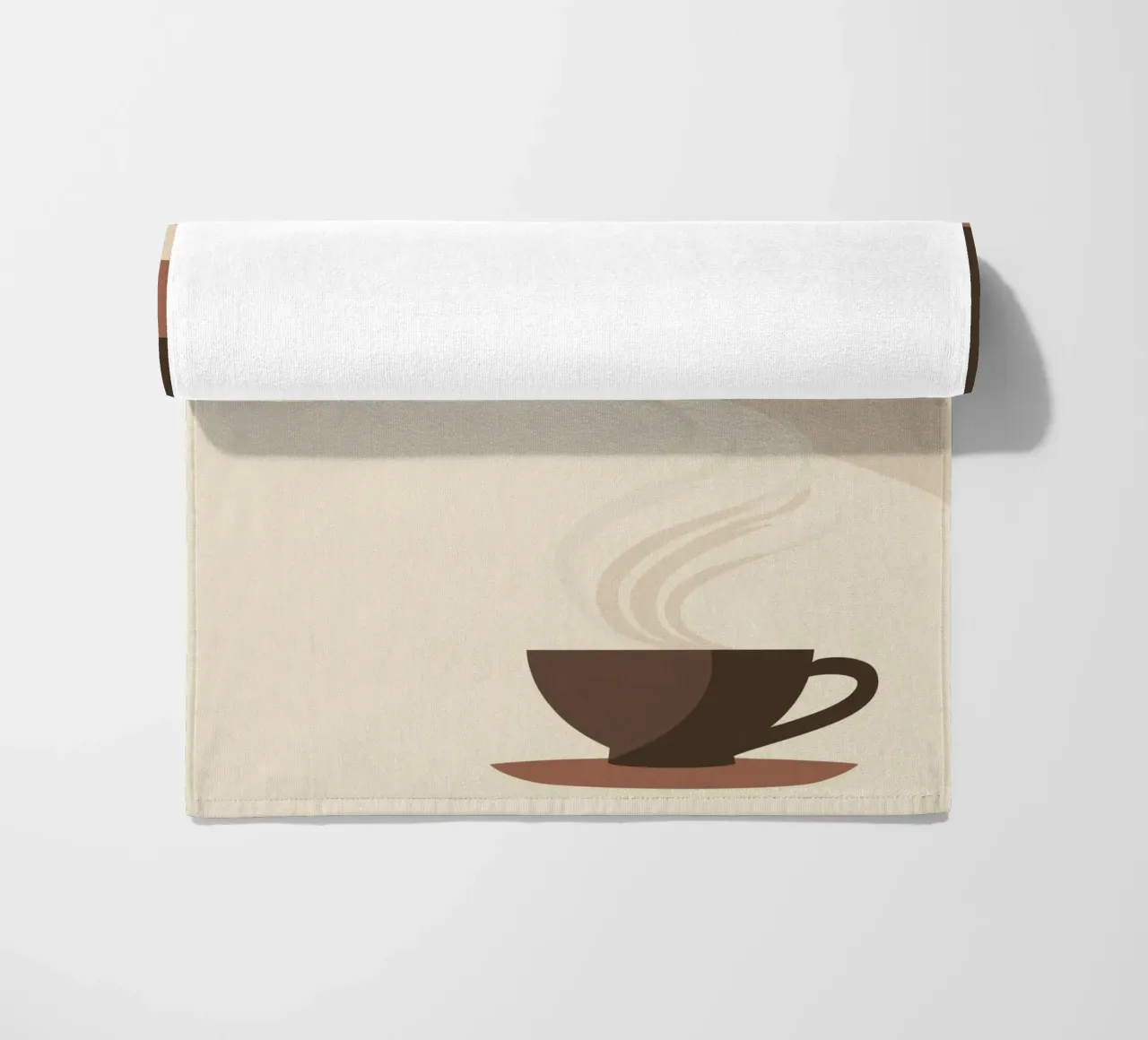 Tazza di caffè in stile retrò telo mare da Aralyn