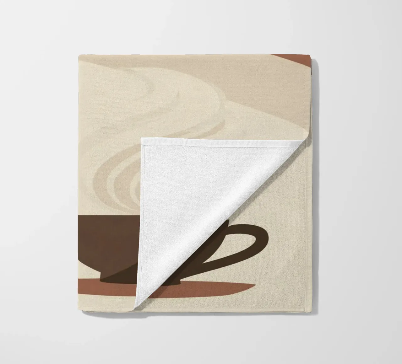 Tazza di caffè in stile retrò telo mare da Aralyn