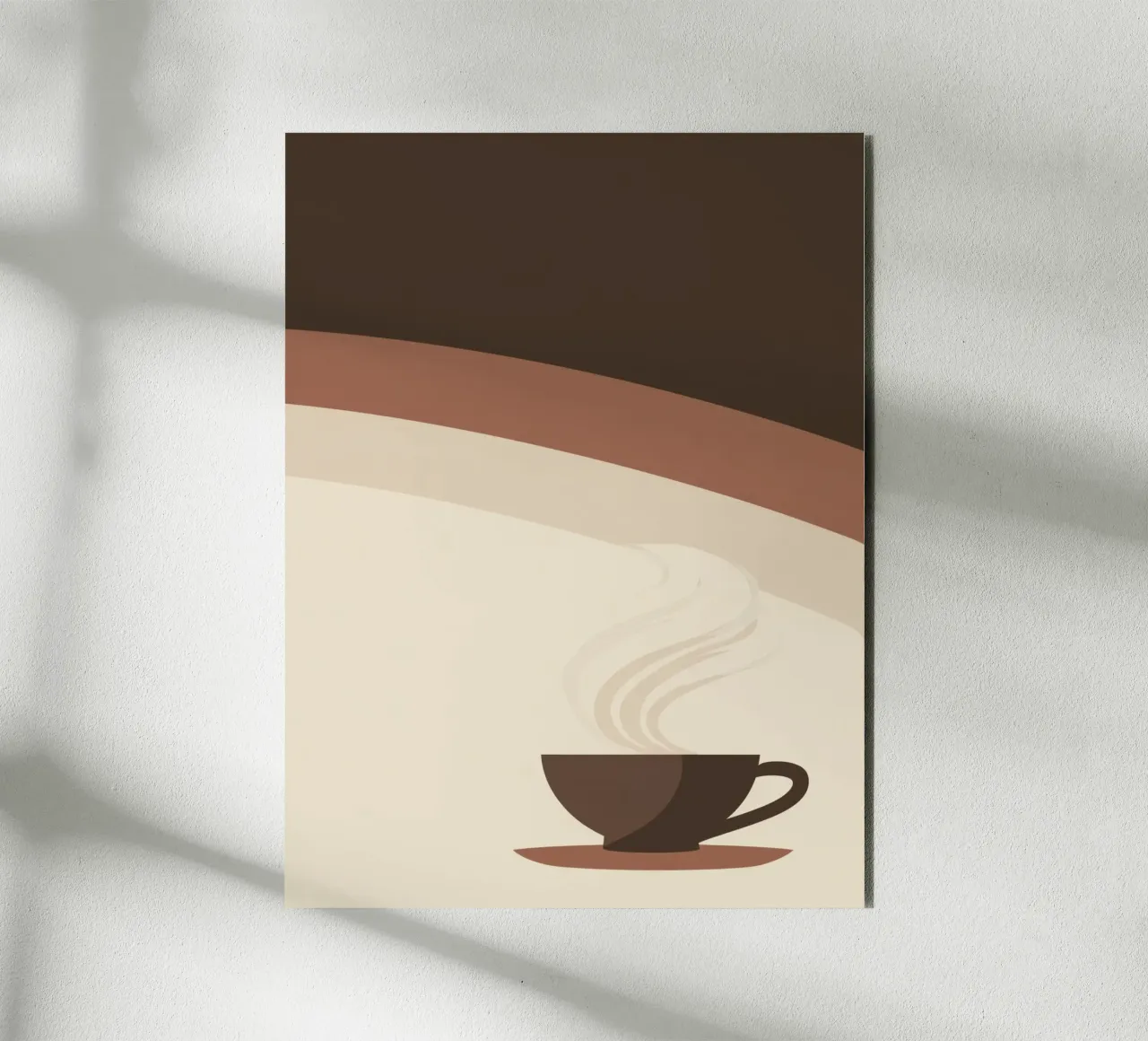 Tazza di caffè in stile retrò alluminio dibond da Aralyn