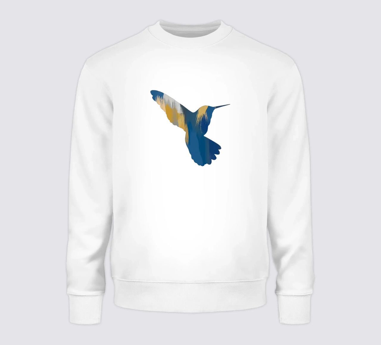 Colibrì blu e giallo II felpa da Orara Studio