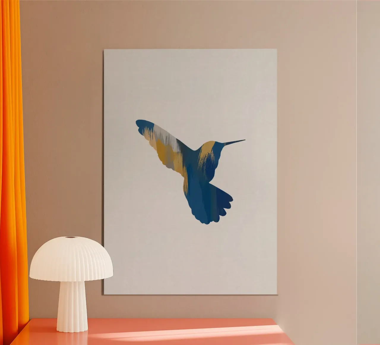 Colibri bleu et jaune II hahnemühle de Orara Studio