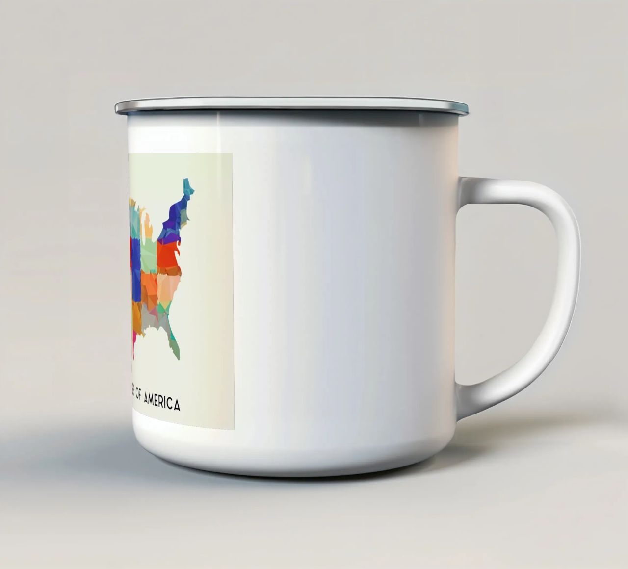 USA tazza in smalto da In Full Color