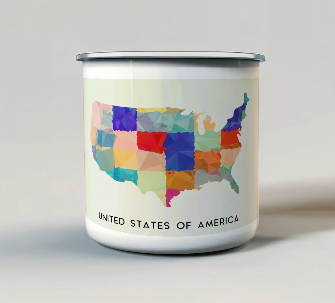 USA tazza in smalto da In Full Color