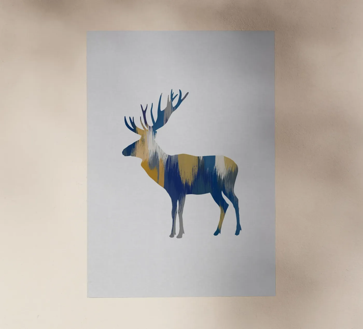 Alce blu e giallo pellicola backlit da Orara Studio