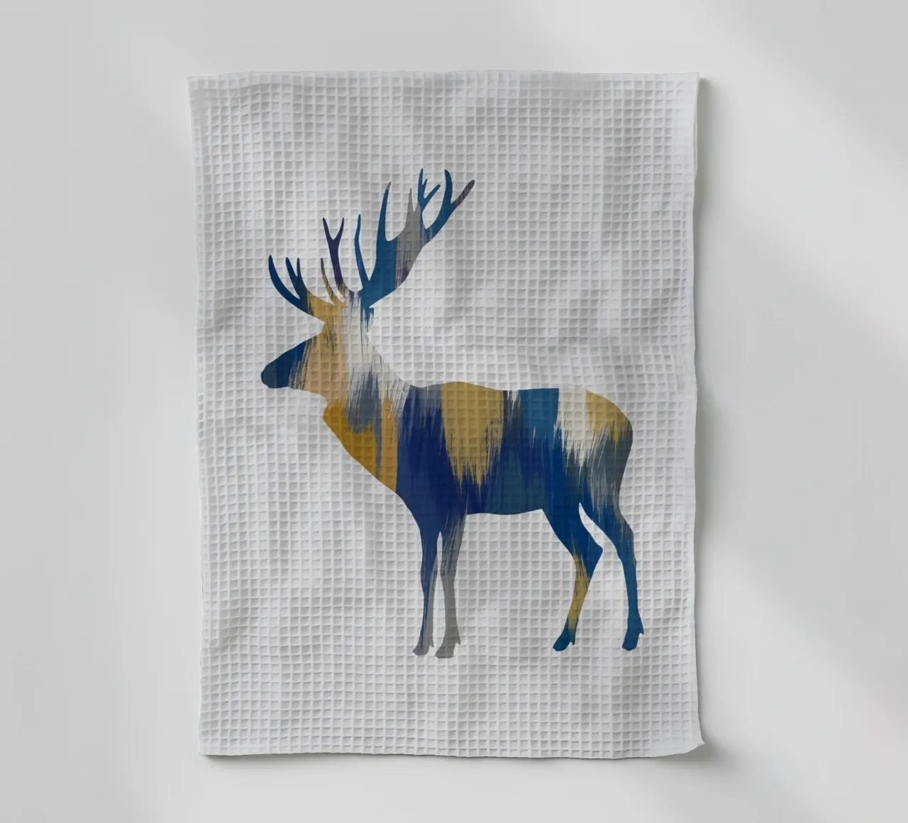 Élan bleu et jaune torchon de Orara Studio