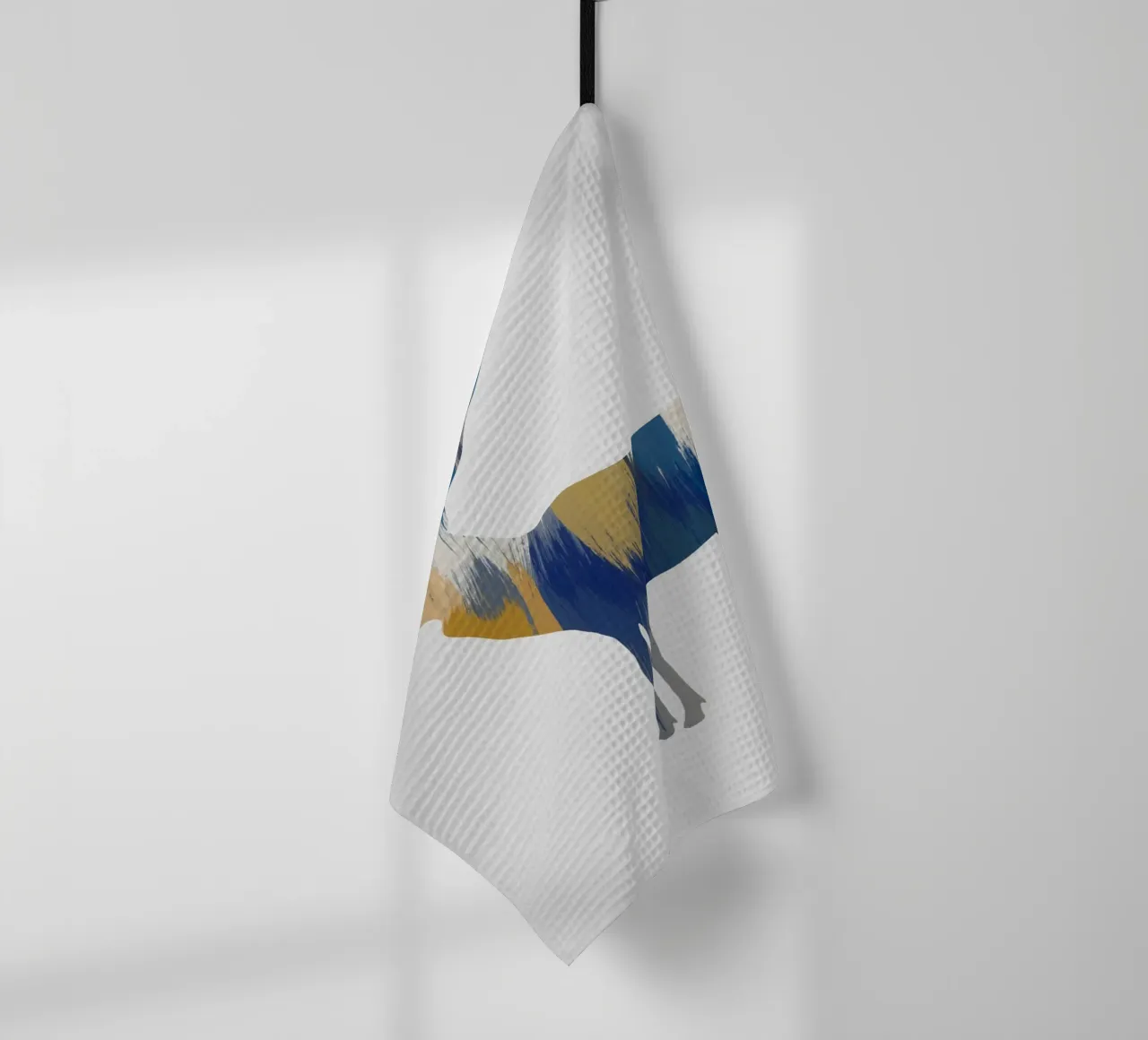 Élan bleu et jaune torchon de Orara Studio