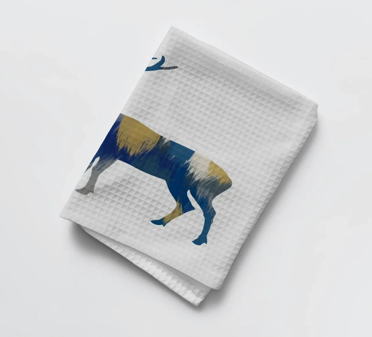 Élan bleu et jaune torchon de Orara Studio