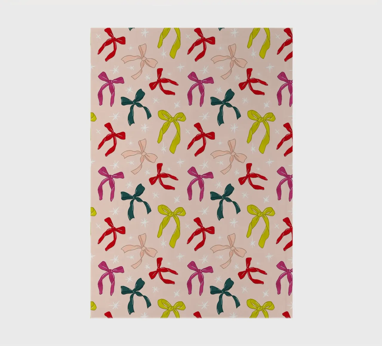 Coquette Colorful Festive Bow Pattern Print notebook by showmemars