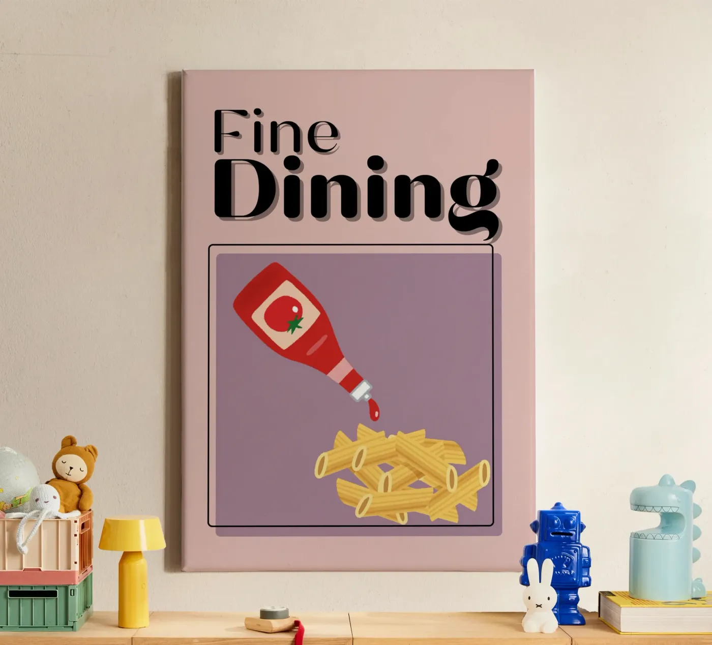 Fine Dining canvas by Cancel Simplicity