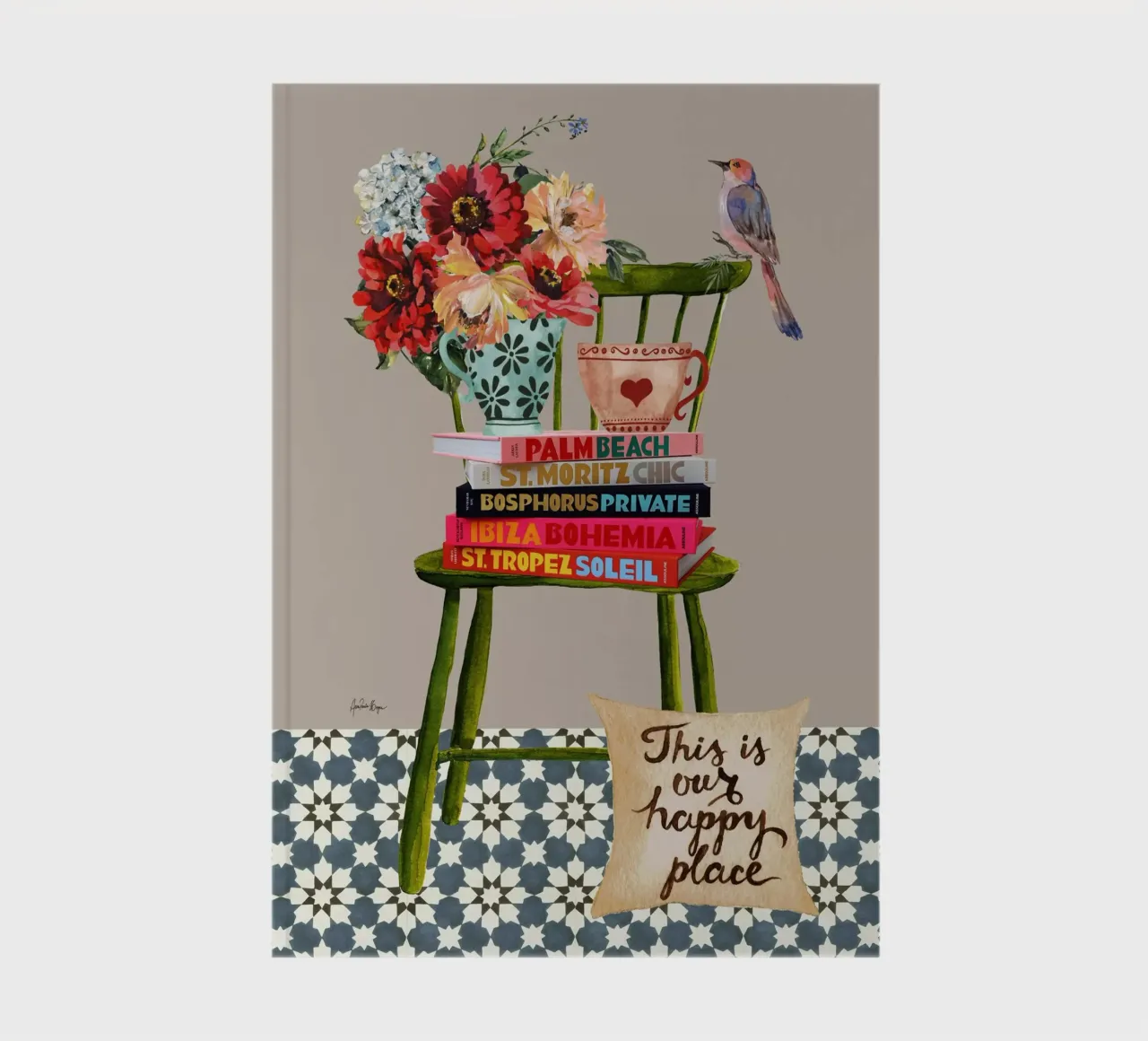 Happy Place notebook by Ana Paula Hoppe