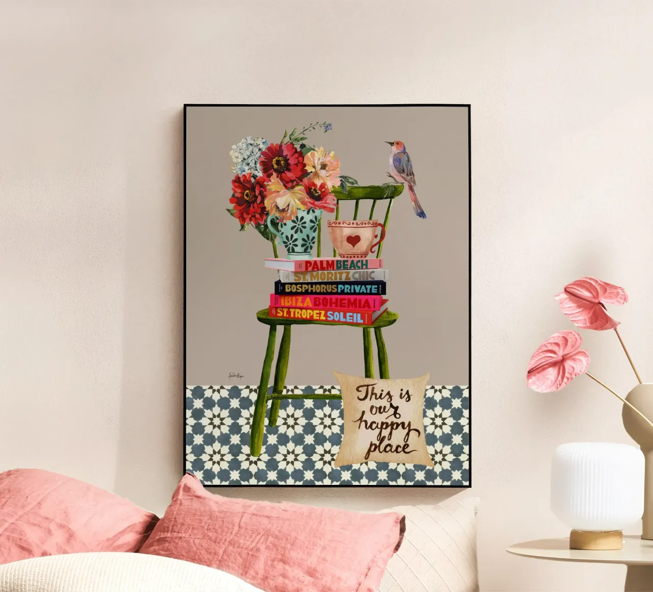 Happy Place plexiglass da Ana Paula Hoppe