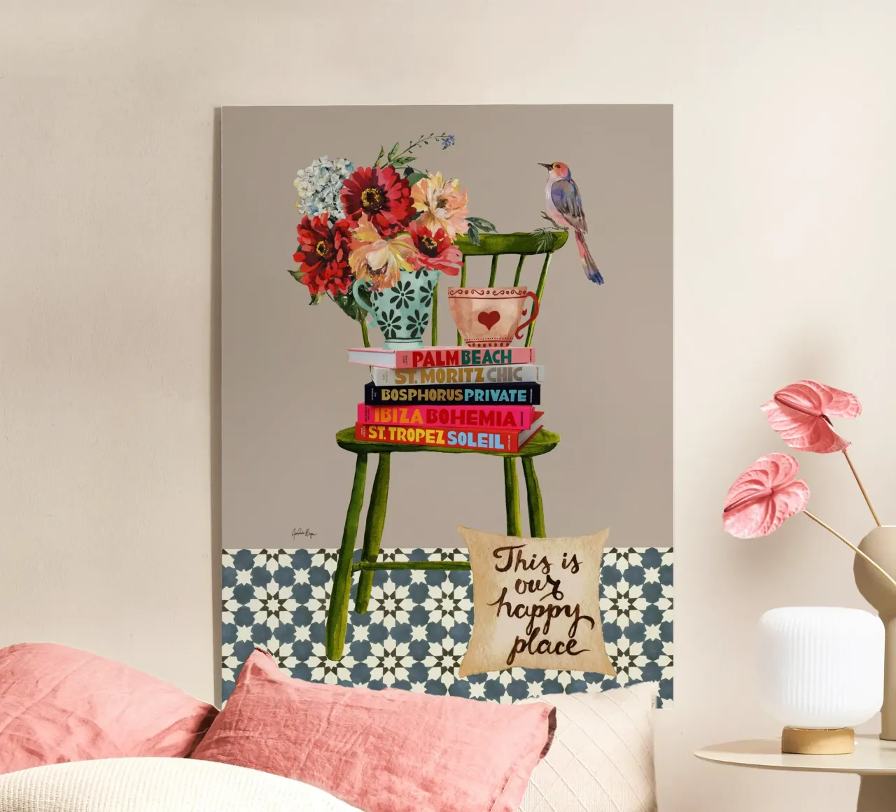 Happy Place plexiglass da Ana Paula Hoppe