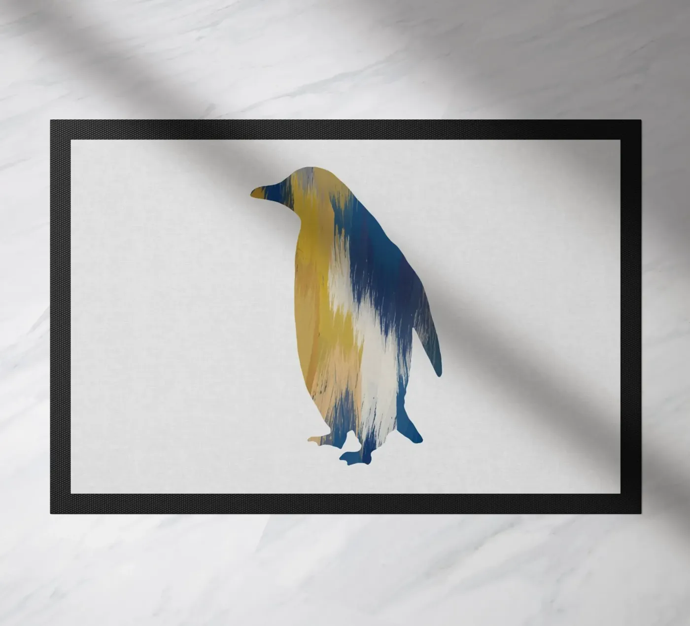 Blue & Yellow Penguin zerbino da Orara Studio