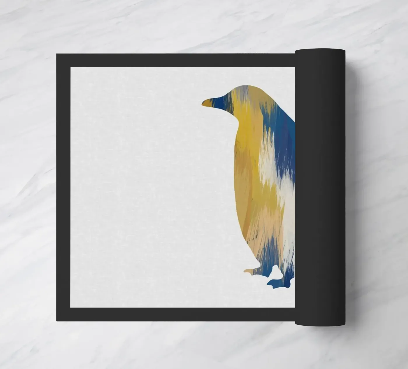 Blue & Yellow Penguin zerbino da Orara Studio