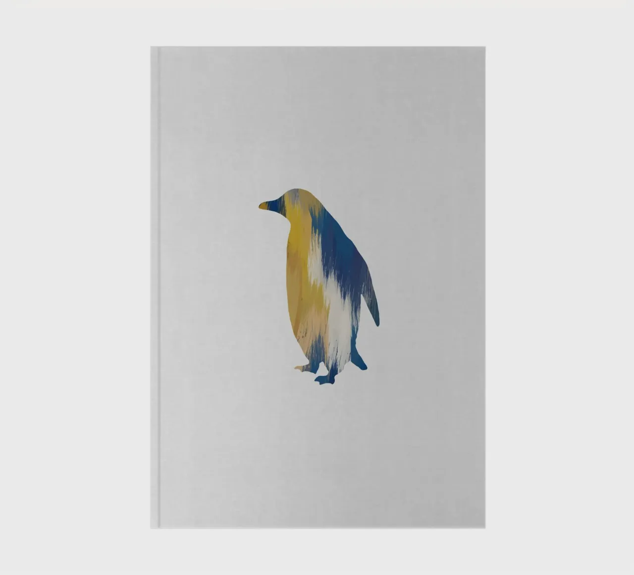 Pingouin bleu et jaune carnet de notes de Orara Studio