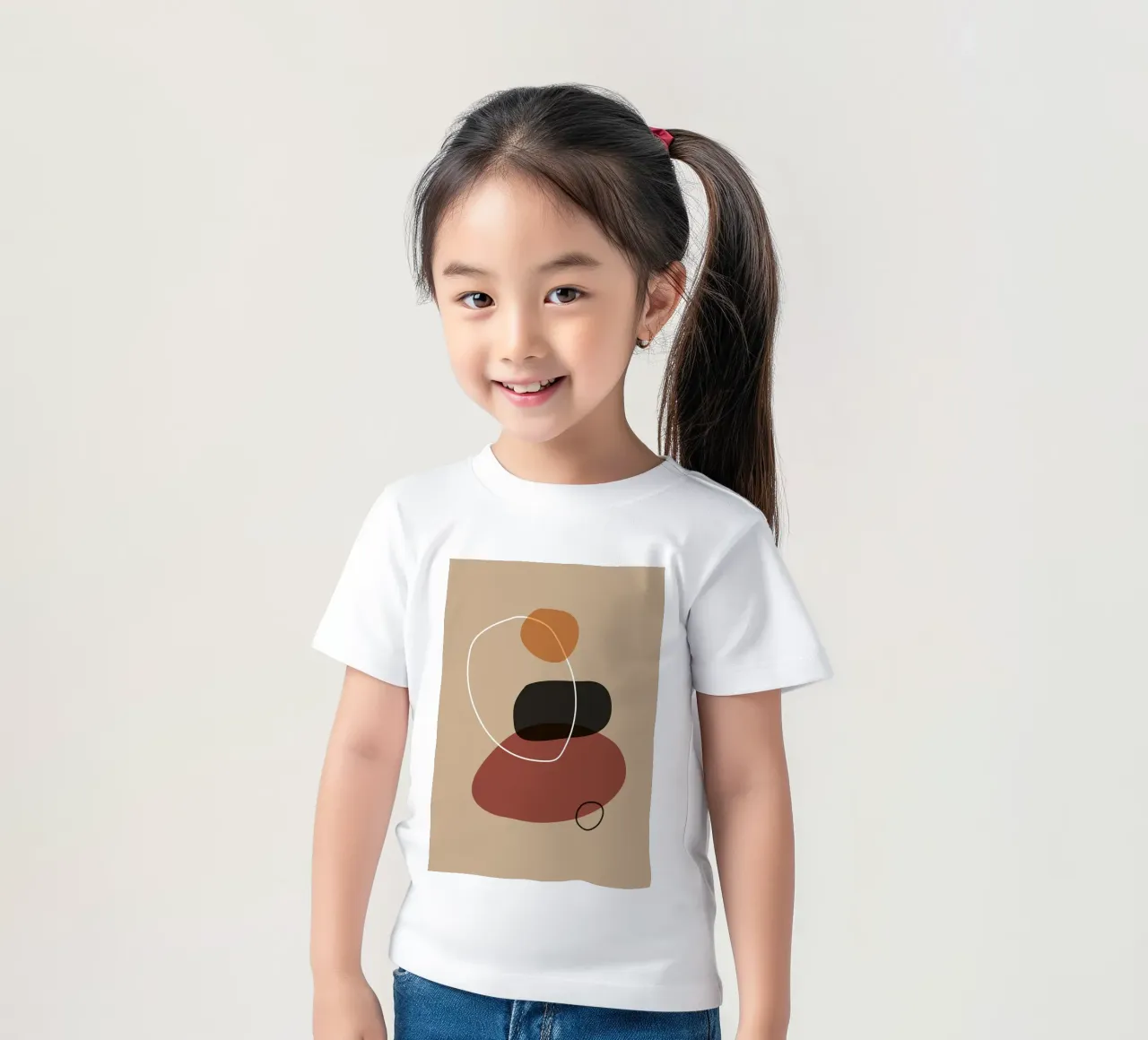Modello di geometria estetica t-shirt bambini da helloworld