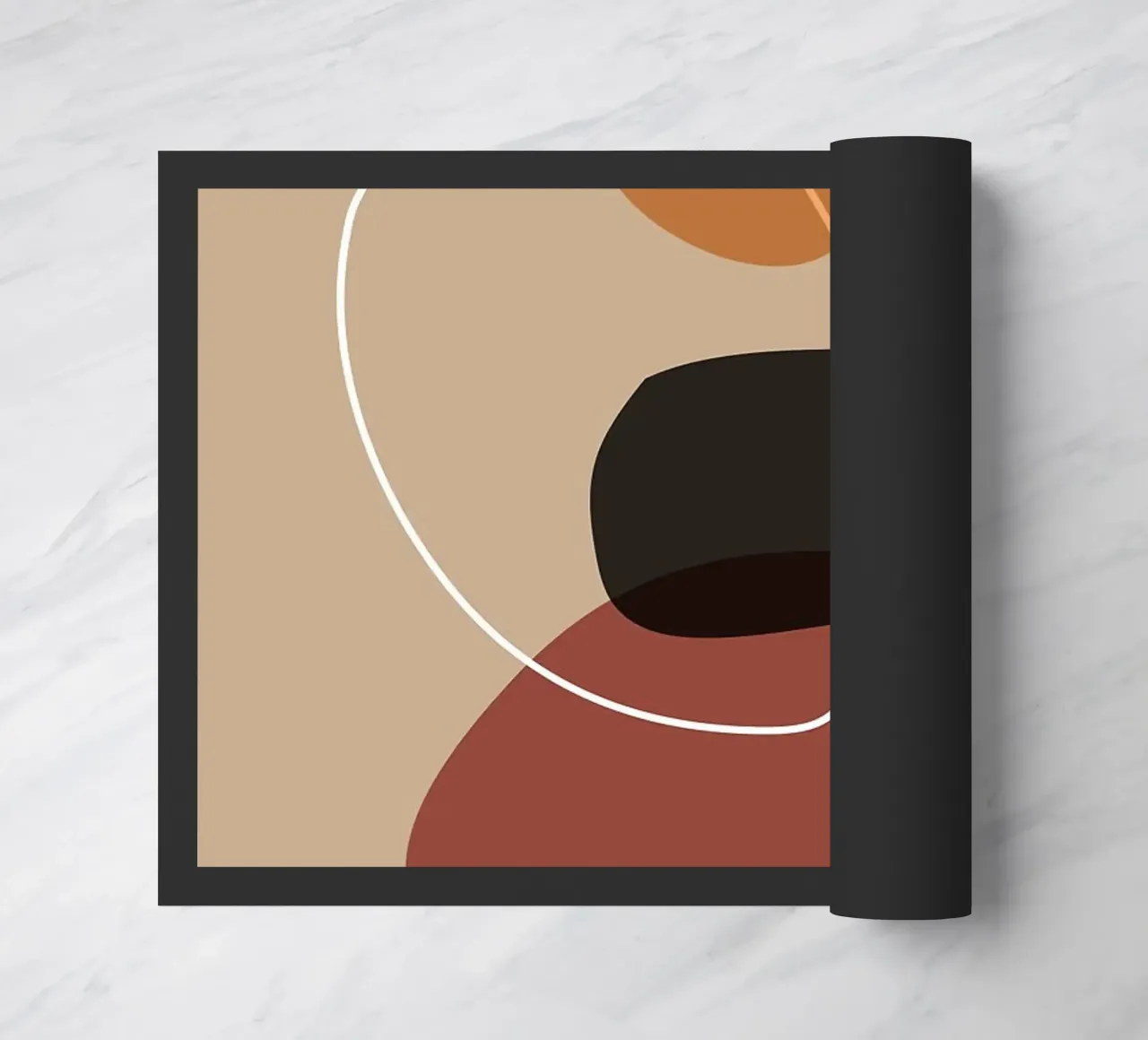 Aesthetic geometry pattern doormat by helloworld