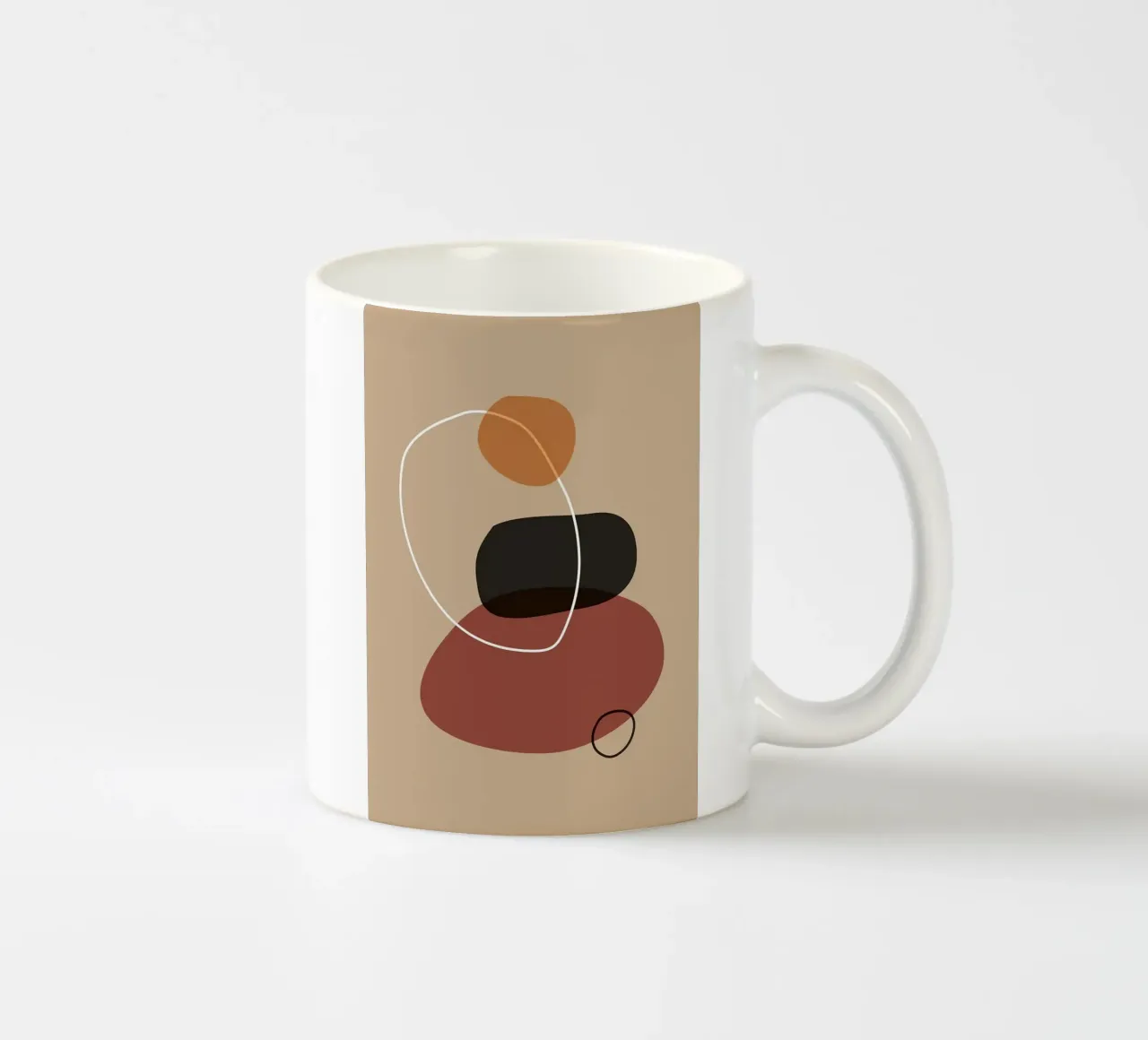 Aesthetic geometry pattern ceramic mug by helloworld