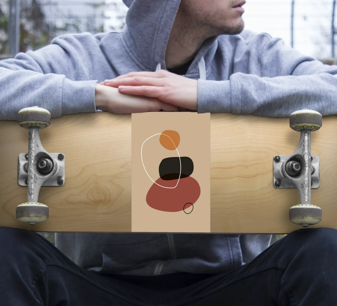 Aesthetic geometry pattern sticker by helloworld