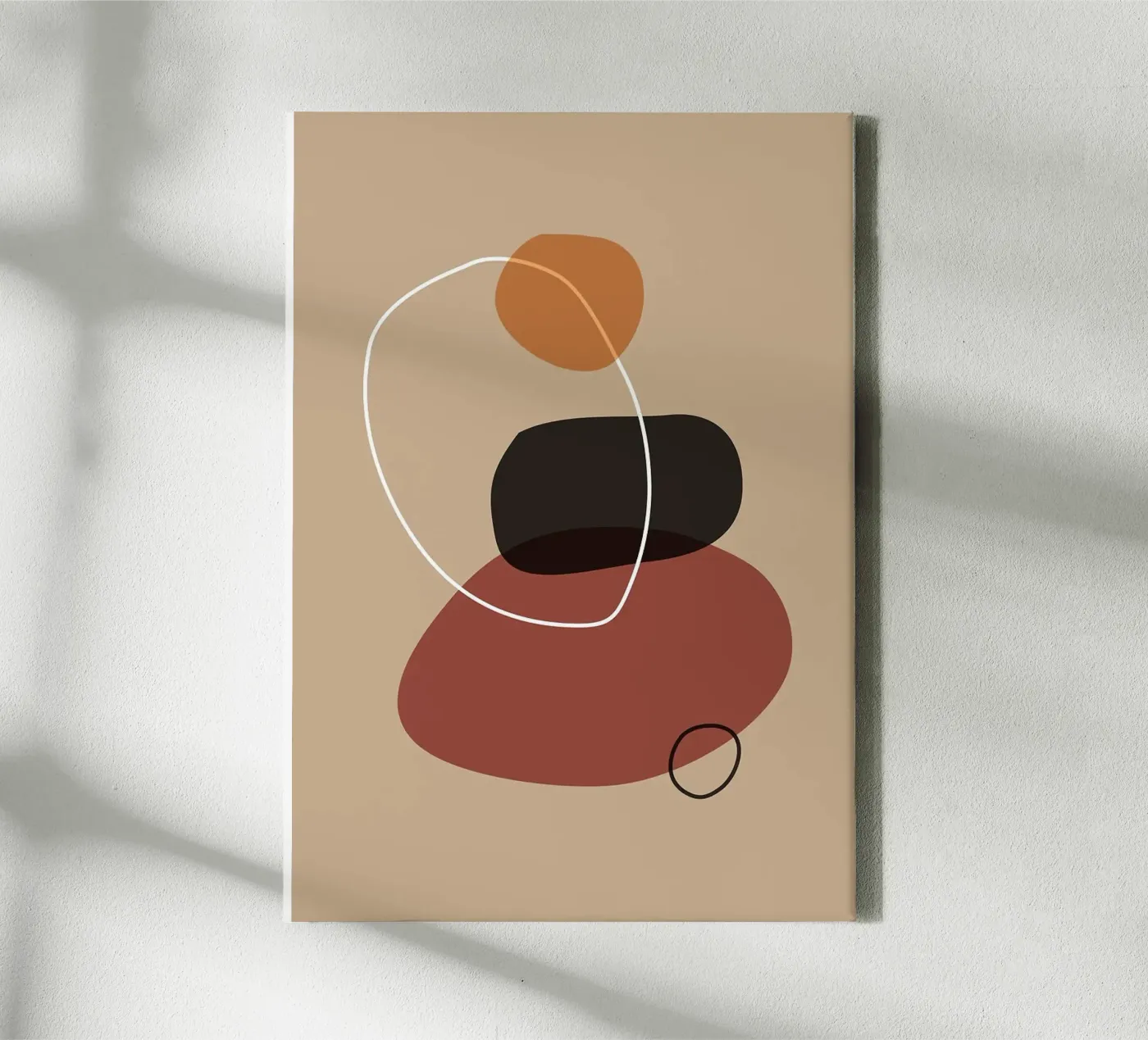 Aesthetic geometry pattern Leinwand von helloworld