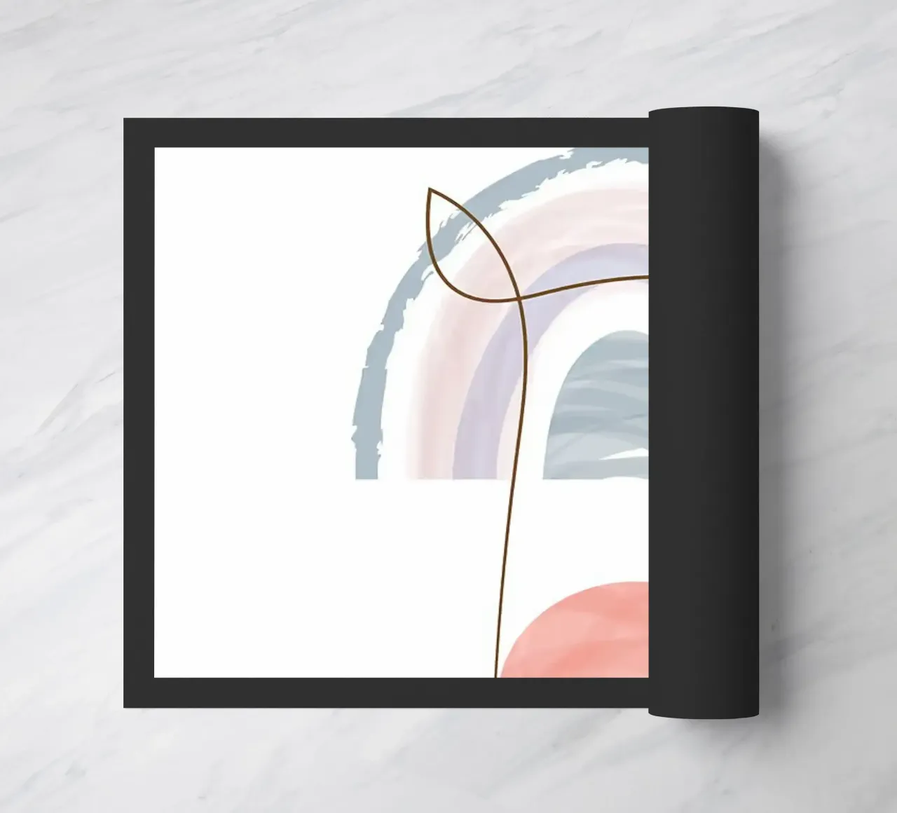 Line art arcobaleno bohémien zerbino da helloworld