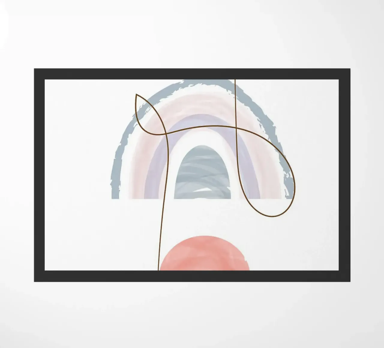 Line art arcobaleno bohémien zerbino da helloworld