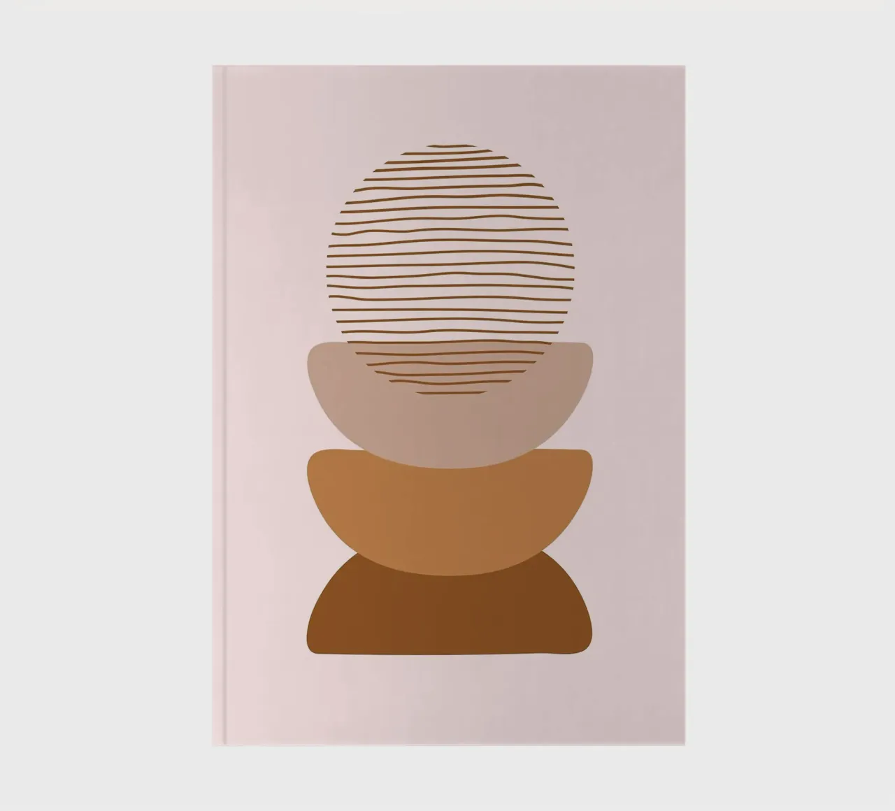 Boho abstract Minimal art notebook by helloworld